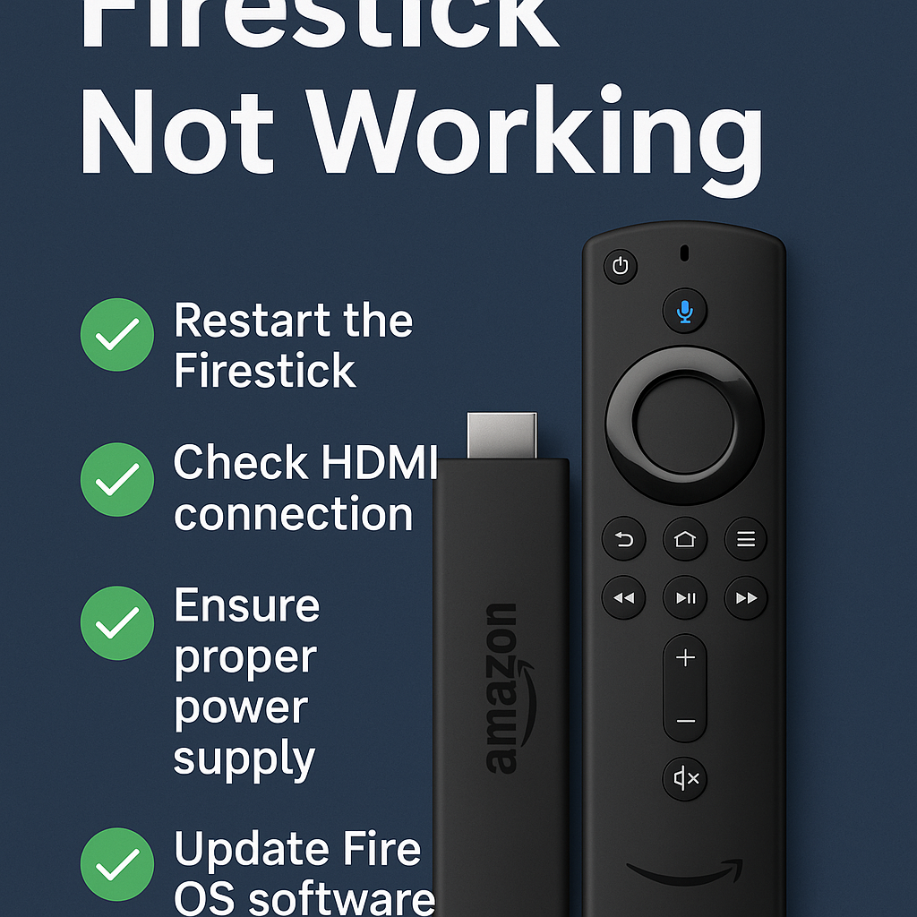 Firestick Not Working in 2025? Quick Fixes for Every Issue Firestick Not Working in 2025? Quick Fixes for Every Issue